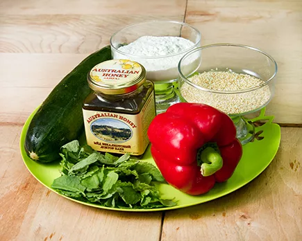 Оладьи из цуккини с медом